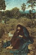 Geertgen Tot Sint Jans John the Baptist in the Wilderness oil painting artist
